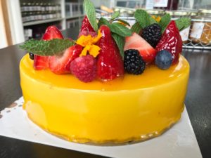 Mousse de mango y maracuyá