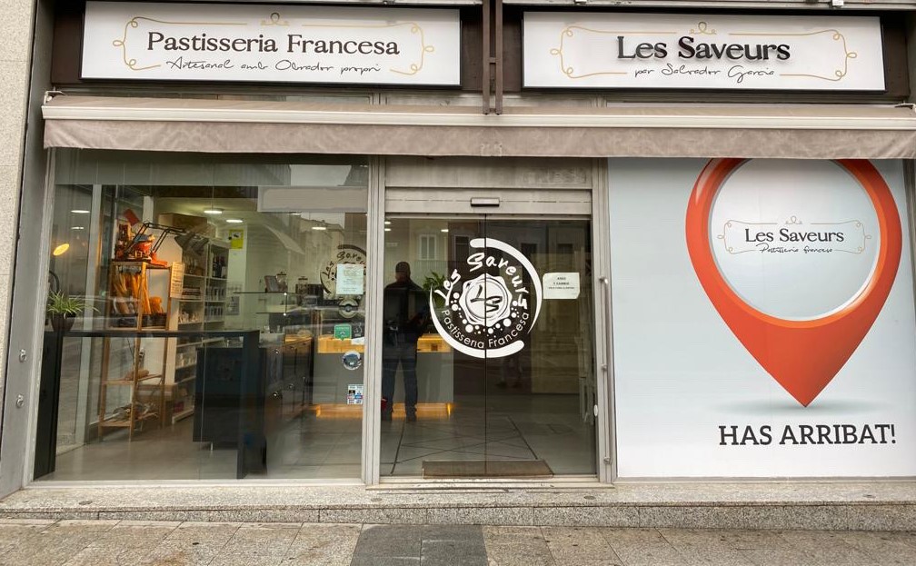 fachada pastelería les saveurs terrassa